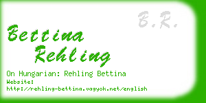 bettina rehling business card